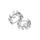 Balinese Silver Beautiful Simple Designer Leaf Ring With Polished Finish